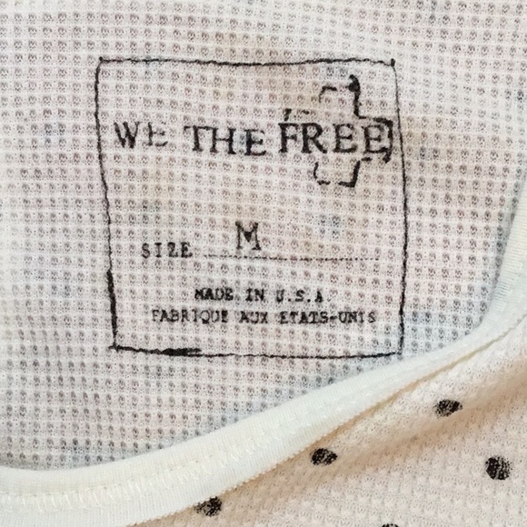 We The Free thermal looking shirt, round neck, back seam, long sleeves, Medium - Picture 7 of 8